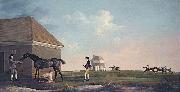 George Stubbs Gimcrack on Newmarket Heath, with a Trainer, a Stable-lad, and a Jockey oil painting
